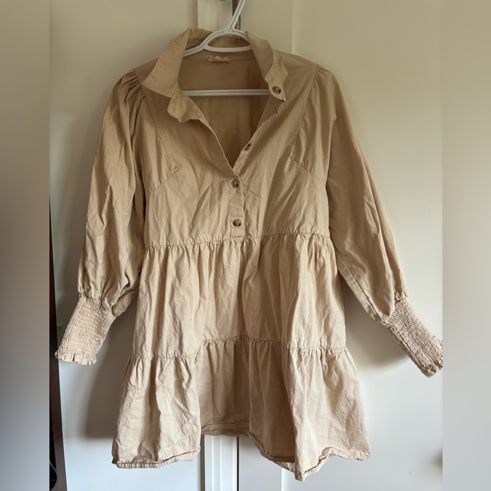 Aaron & Amber baby doll dress in size L (beige)